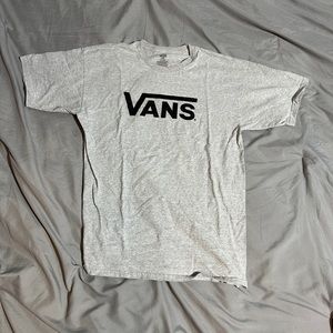 Vans, plain gray T-shirt